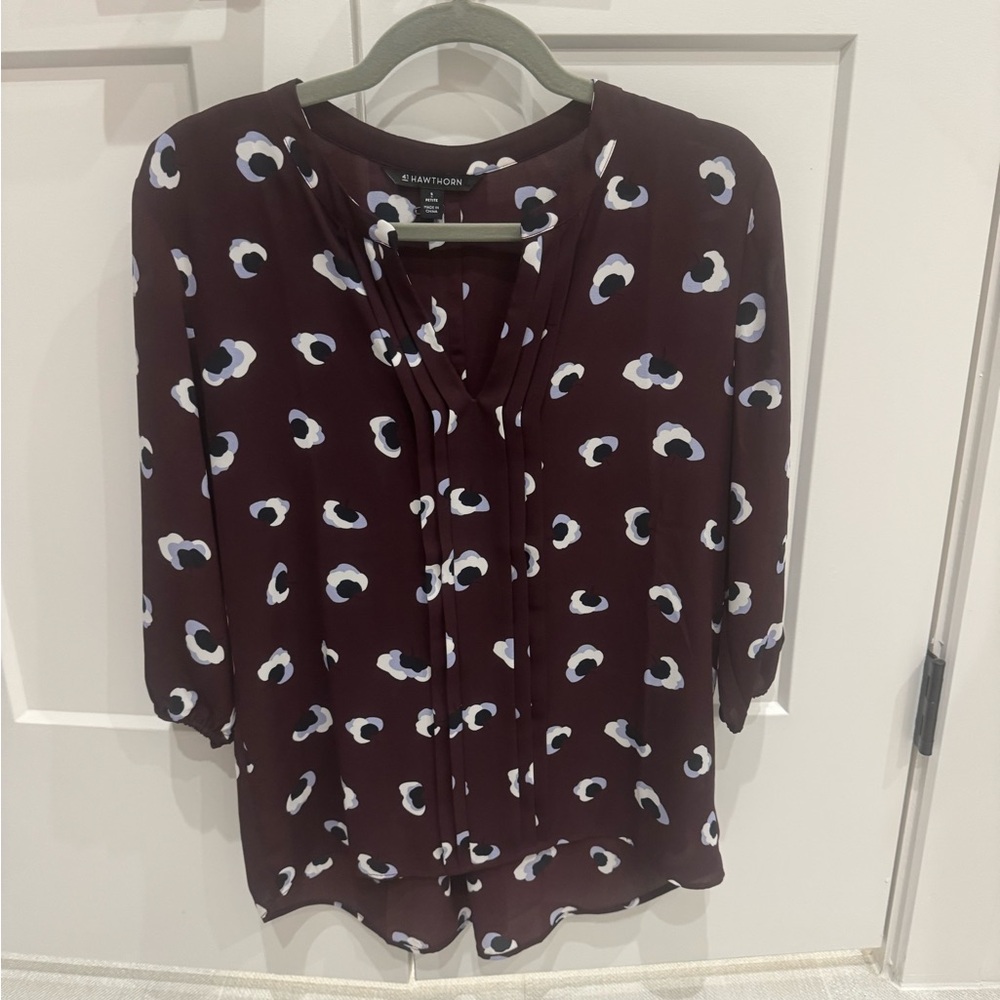 41 Hawthorn Maroon Blouse
